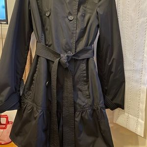 Kate spade black rain coat